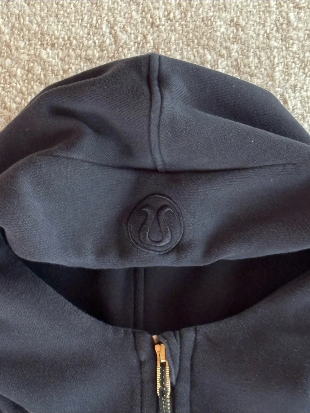 Lululemon Scuba Oversized Half-Zip Hoodie with Gold Zipper
